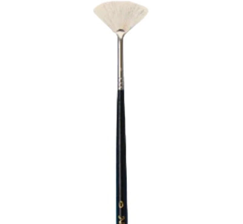 Brosse éventail avec soies blanches