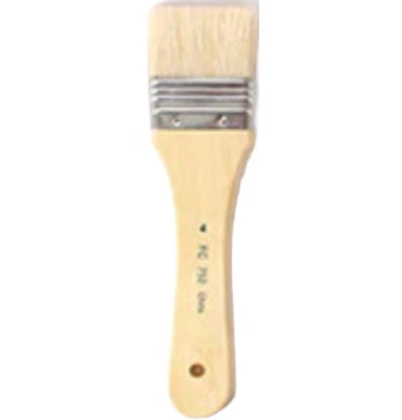 Oil brush (White bristles) - #4 CENTIMETER