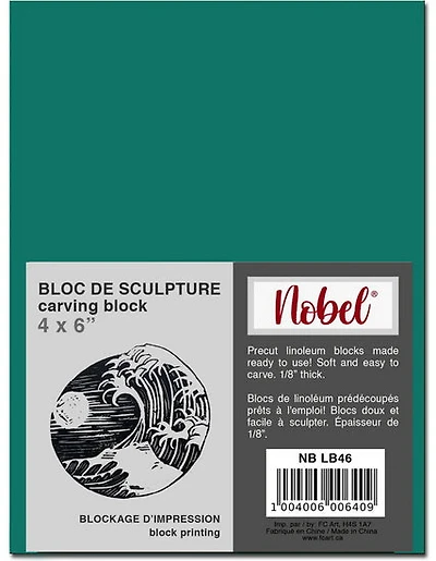 Plaques de linogravure - 4 x 6 pouces