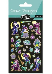 Autocollants *cooky* phospho. magie
