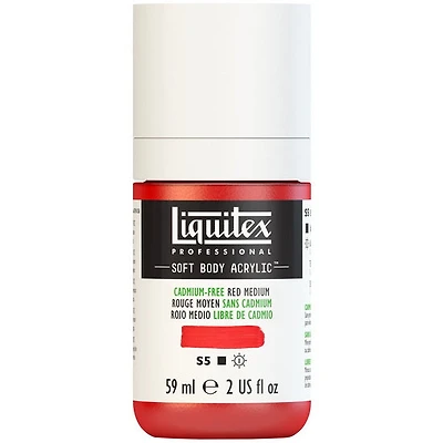 Acrylique sb - 2oz - rouge moyen sans cadmium - s5