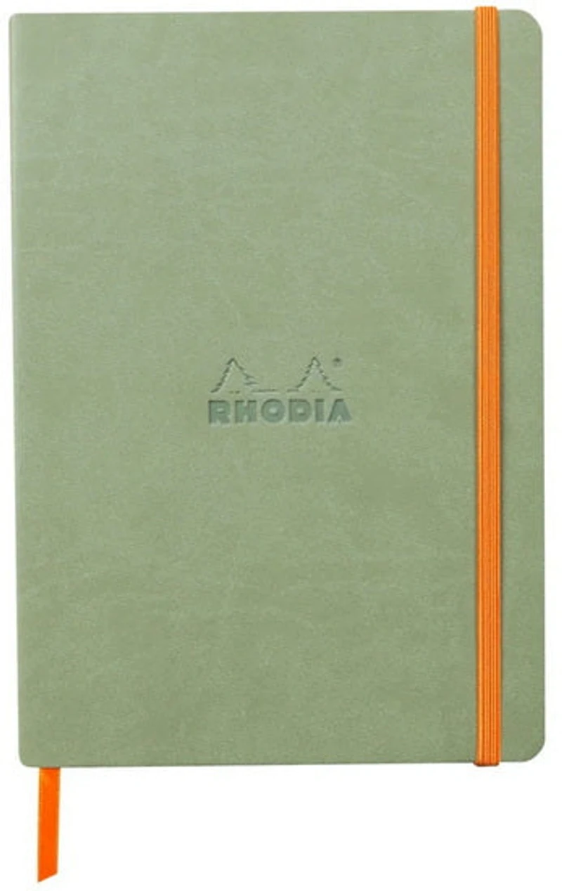 CARNET À COUVERTURE SOUPLE A5 Céladon pointille