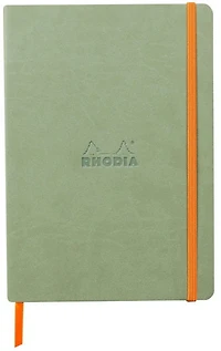 CARNET À COUVERTURE SOUPLE A5 Céladon pointille