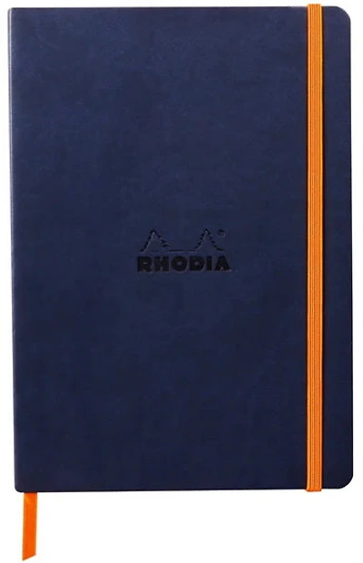 CARNET À COUVERTURE SOUPLE A5 Bleu Nuit pointille