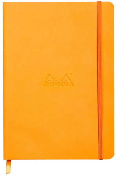 CARNET À COUVERTURE SOUPLE A5 Orange pointille