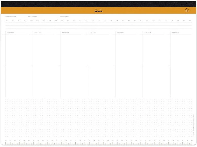 Undated Weekly Desk Pad - A3