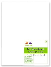 Mousse - blanc - 9x12po