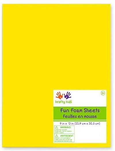 Mousse - jaune - 9x12po