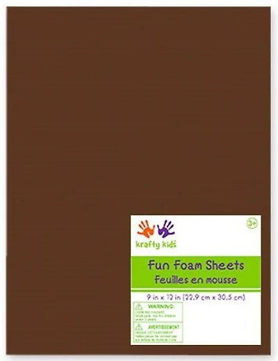 Mousse - brun foncé - 9x12po