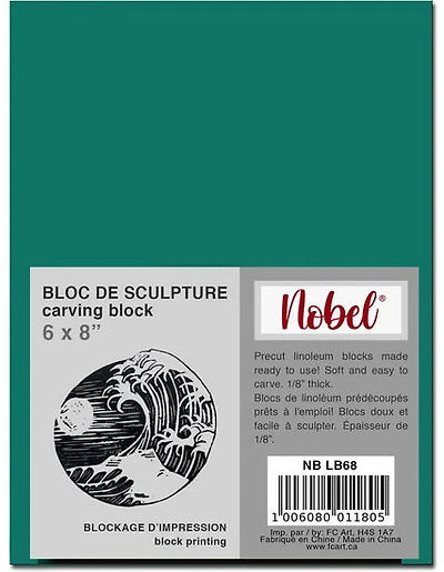 Plaques de linogravure - 6 x 8 pouces