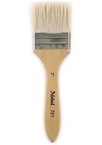 Pinceau plat à manche long 2"