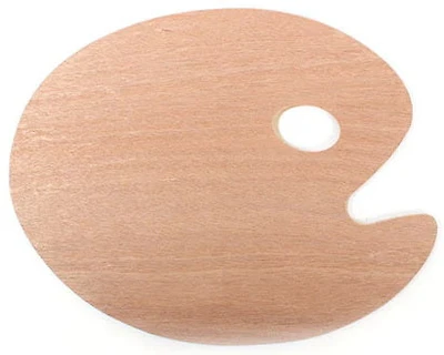 Wooden Artistic Palette - 12 X 16 INCHES INCH