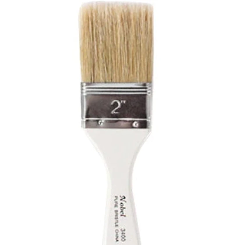 Flat hod bristles paintbrush 2"
