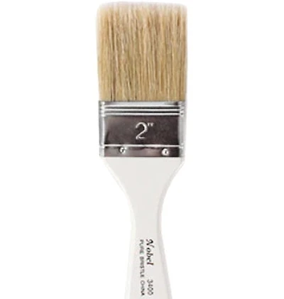 Flat hod bristles paintbrush 2"