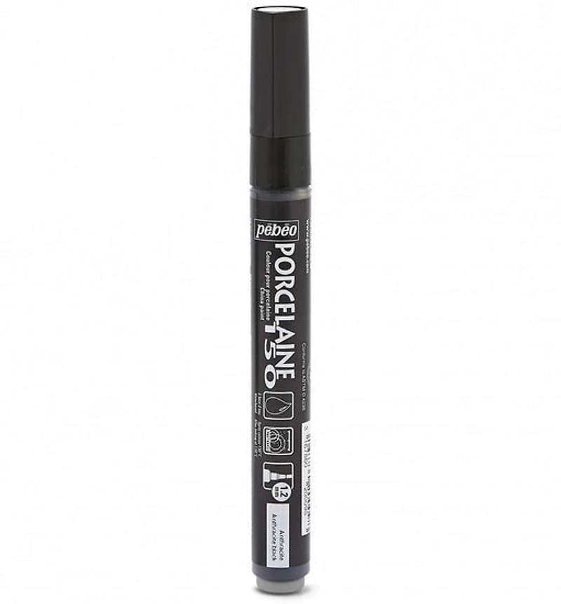Marqueur porcelaine - porcelaine 150 - 1.2mm - noir anthracite