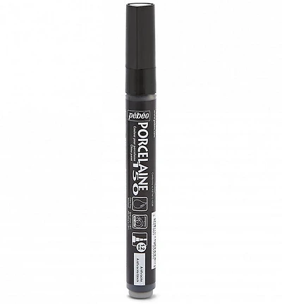 Marqueur porcelaine - porcelaine 150 - 1.2mm - noir anthracite