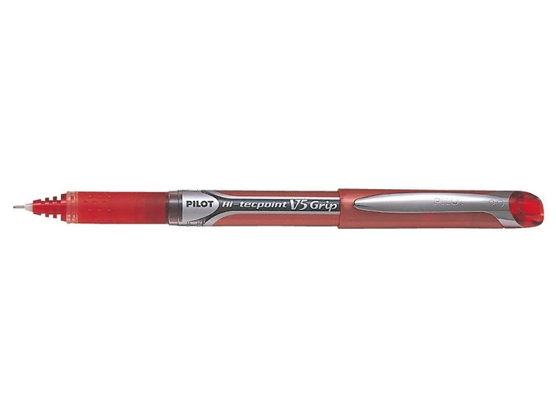 Stylo à bille hi-tecpoint v5 grip x-fin rouge