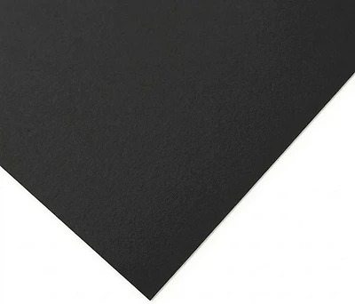 Carton coeur blanc  noir de jais 32x40po