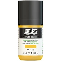Gouache acrylique - 2oz - jaune moyen sans cadmium - s2