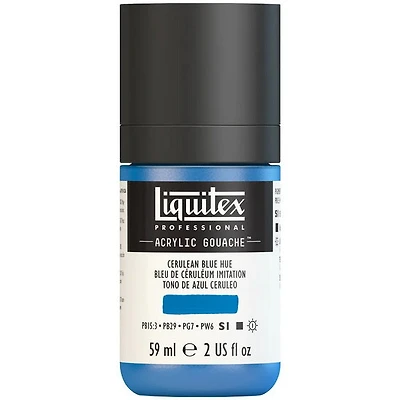 Gouache acrylique - 2oz - bleu ceruléen imitation - s1