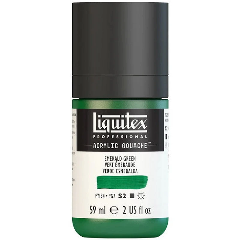 Gouache acrylique - 2oz - vert émeraude - s2