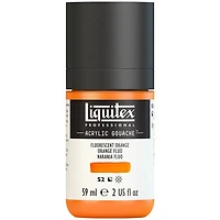 Gouache acrylique - 2oz - orange fluorescent - s2