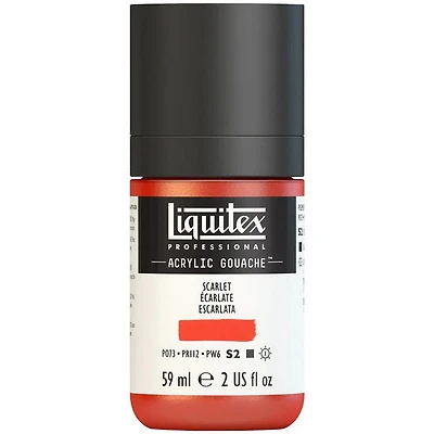 Gouache acrylique - 2oz - écarlate - s2