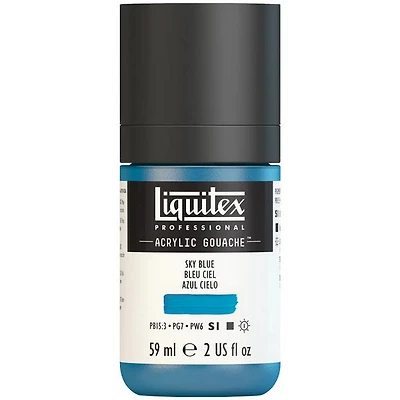 Gouache acrylique - 2oz - bleu ciel - s1
