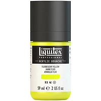 Gouache acrylique - 2oz - jaune fluorescent - s2