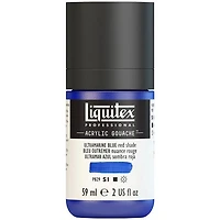 Gouache acrylique - 2oz - bleu outremer nuance rouge - s1
