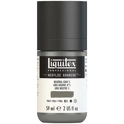Gouache acrylique - 2oz - gris neutre #5 - s1