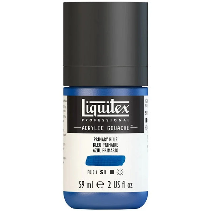 Gouache acrylique - 2oz - bleu primaire - s1