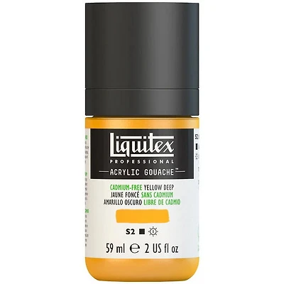 Gouache acrylique - 2oz - jaune foncé sans cadmium - s2