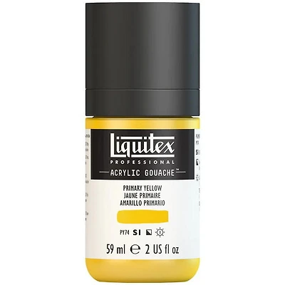Gouache acrylique - 2oz - jaune primaire - s1