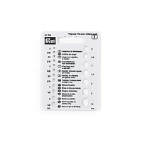 Knitting needle gauge