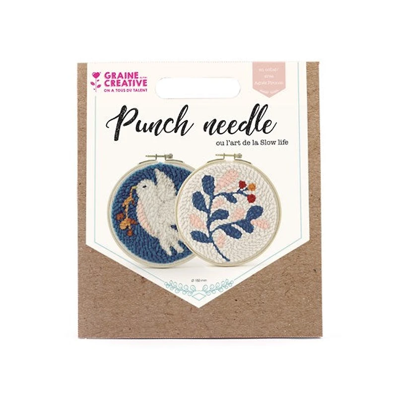 Punch needle diptych set