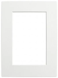 Mat White Heart - 5x7/4x6"