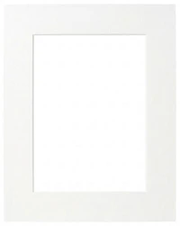 Passe-partout cœur blanc - 16x20/8x12po