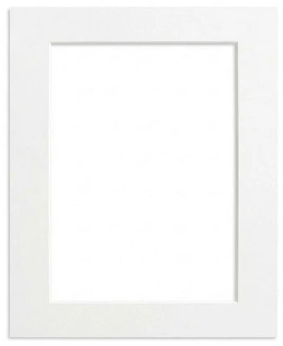 Mat White Heart - 11x14/8x12"