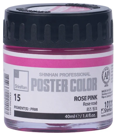 Peinture d'affiche 40ml rose rose