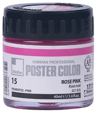 Peinture d'affiche 40ml rose rose