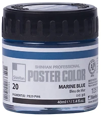 Peinture d'affiche 40ml bleu de mer