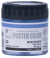 Peinture d'affiche 40ml bleu céleste