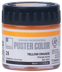 Peinture d'affiche 40ml orange jaune