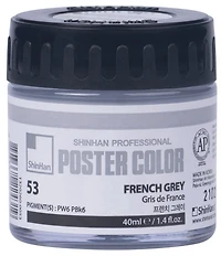 Peinture d'affiche 40ml gris de france