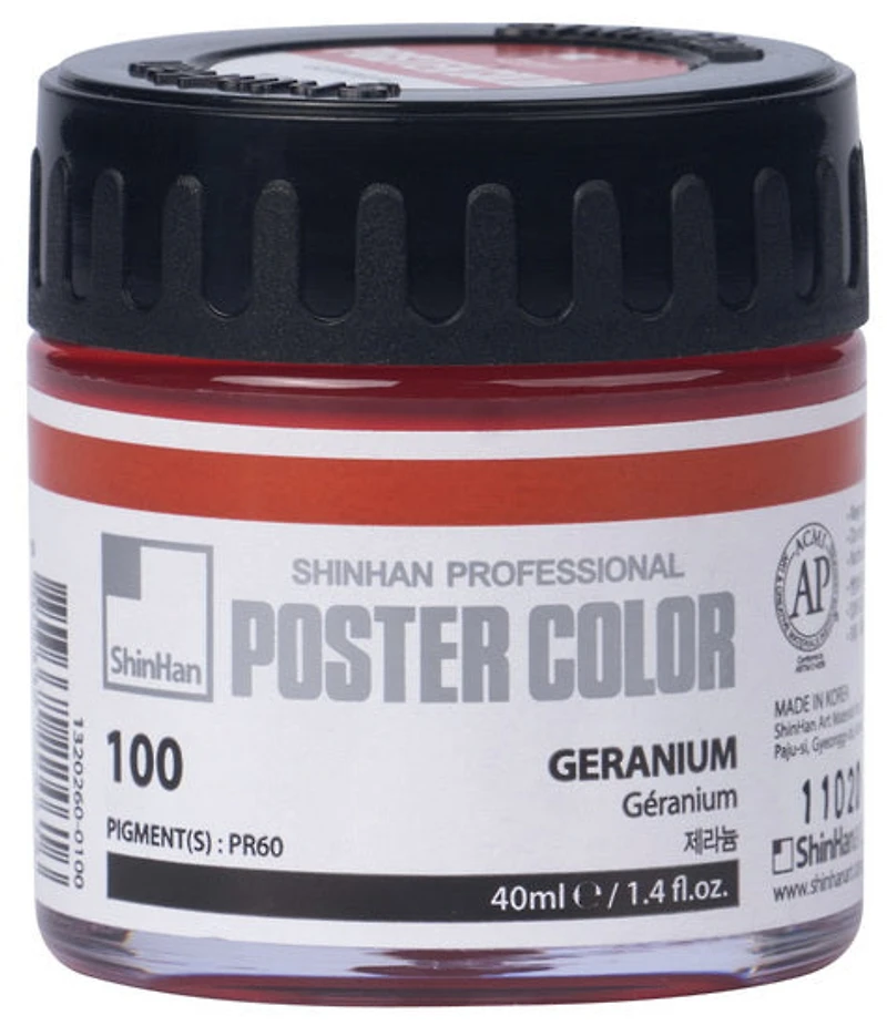 Peinture d'affiche 40ml géranium