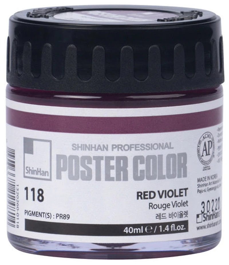 Poster paint 40ml red violet