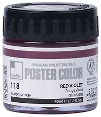 Poster paint 40ml red violet