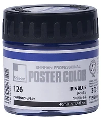Peinture d'affiche 40ml bleu iris