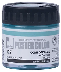 Peinture d'affiche 40ml bleu composé